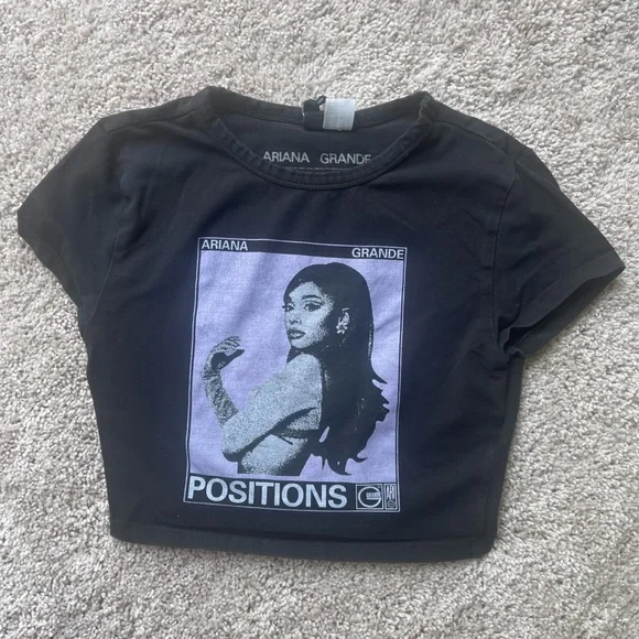 Tops Ariana Grande Positions Crop Top Hm Size Small Poshmark